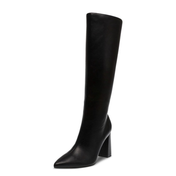 Wild Pair Womens IslahWC Black Faux Leather Tall Knee-High Boots Shoes New sz 8 - Picture 7 of 9